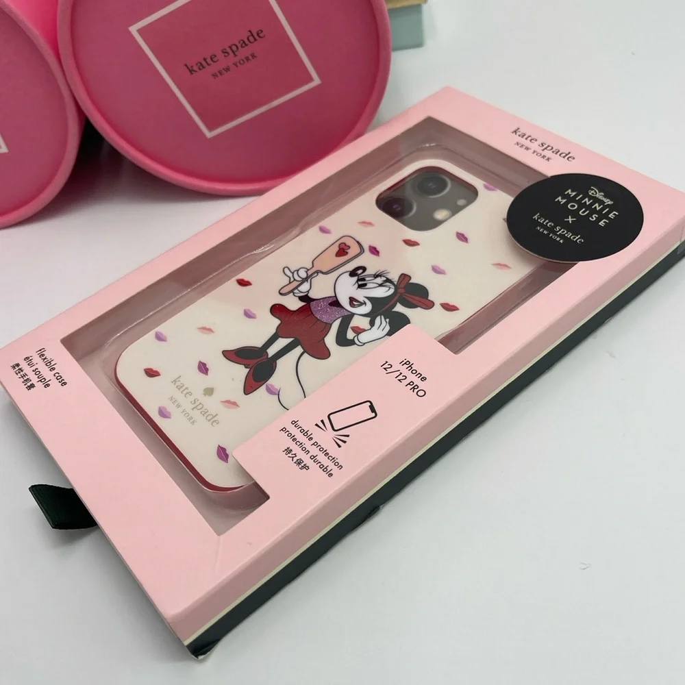 Kate Spade NY x Disney Minnie Mouse IPhone 12/12 Pro Mini Flexible Phone Case - Picture 4 of 16